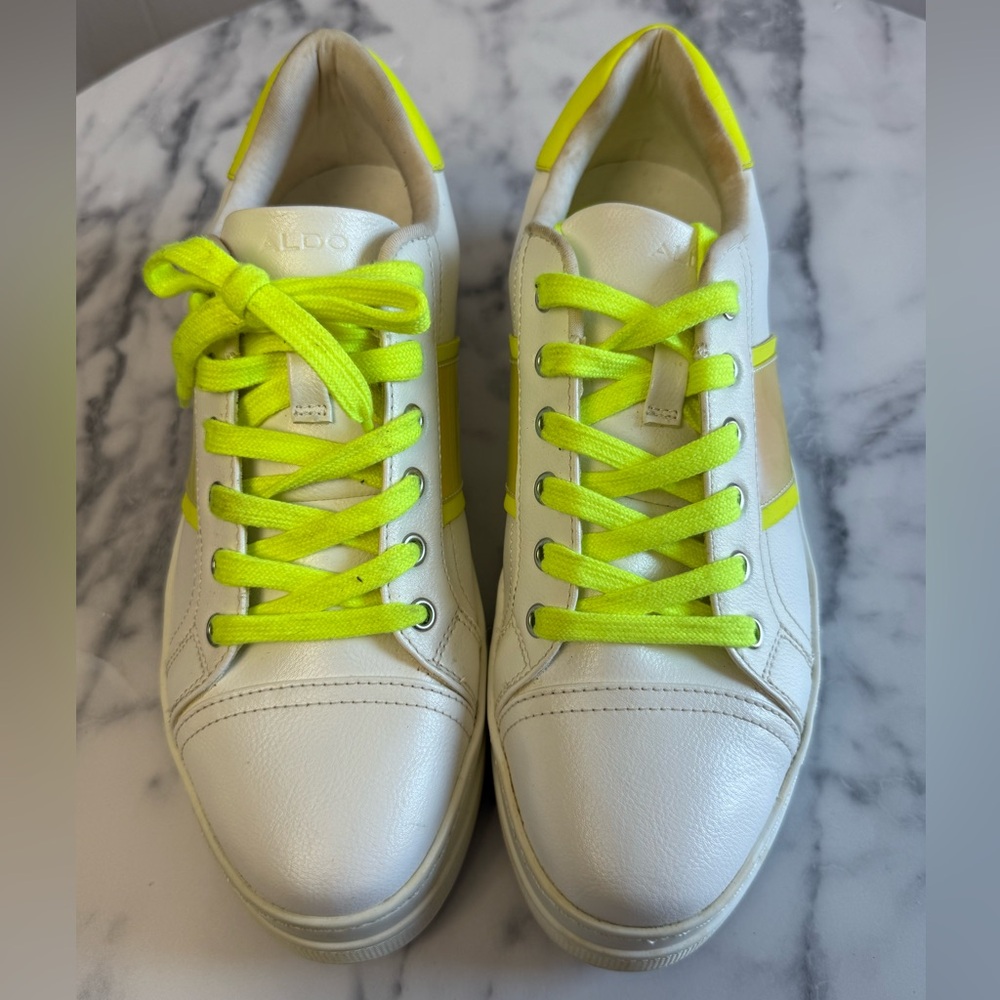 Aldo Women's Sneakers with Neon Yellow Highlights